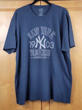 '47 Navy Lightweight Cotton New York Yankees Baseball Club Tee - XXL